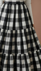 Wool Checkered Skirt!